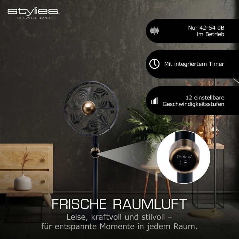 Uranus Metall-Standventilator - Testurteil (Note 1,7) mit Fernbedienung