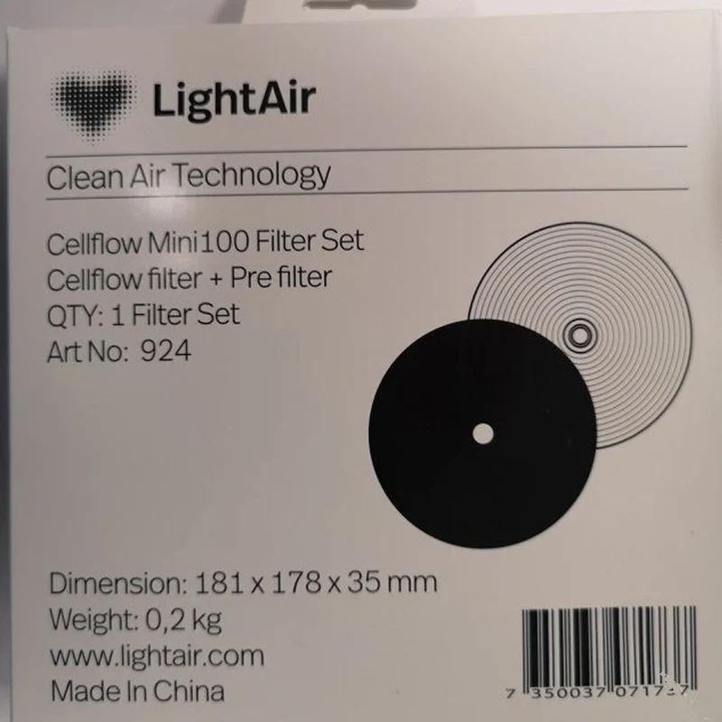 Filter set for LightAir CellFlow Mini HEPA+ air purifier
