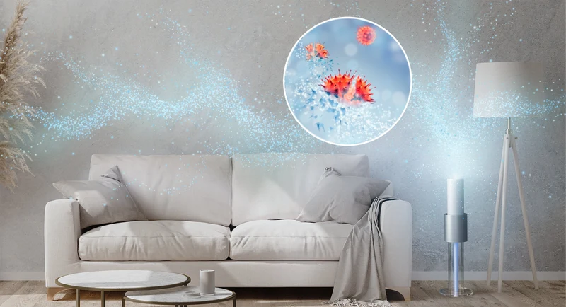 LightAir Ionflow Evolution – Silent ionization air purifier against fine dust, ultrafine dust and viruses | 125 m3 / approx. 50 m2