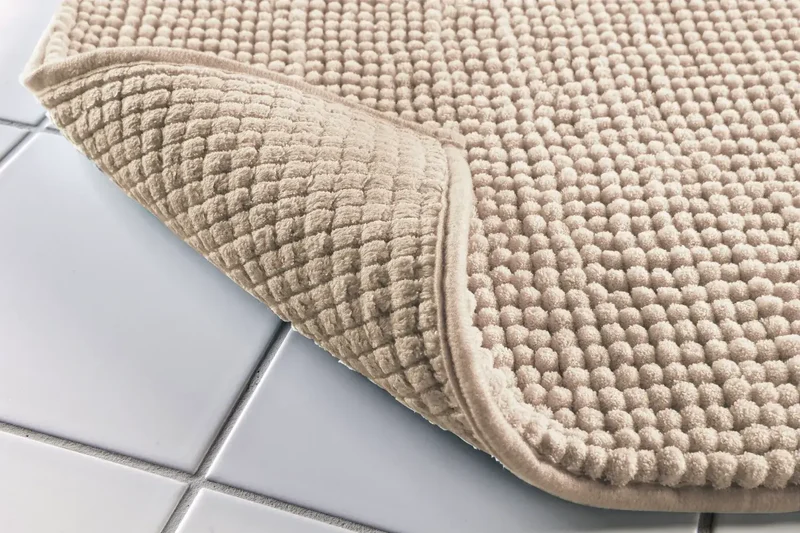 Super-Soft Badematte beige – rutschfest & extra weich für Bad & Dusche