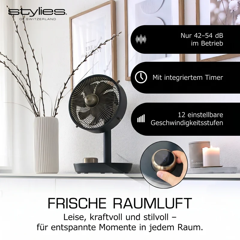 Cepheus Metall-Tischventilator - Testsieger