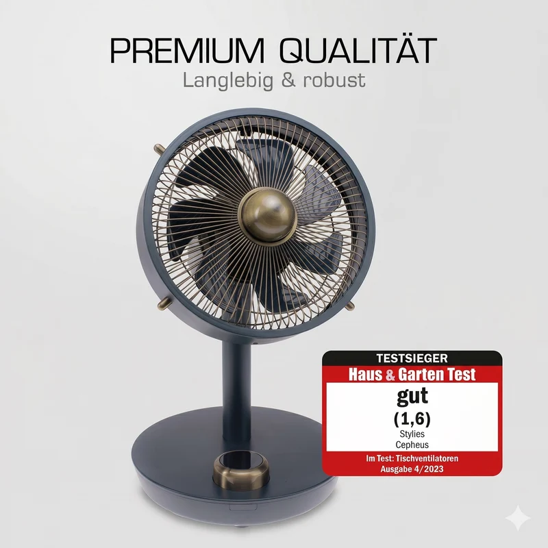 Cepheus Metall-Tischventilator - Testsieger