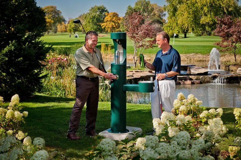 EZH2O Outdoor Water Tap / Outdoor Water Bottle Filling Station Green