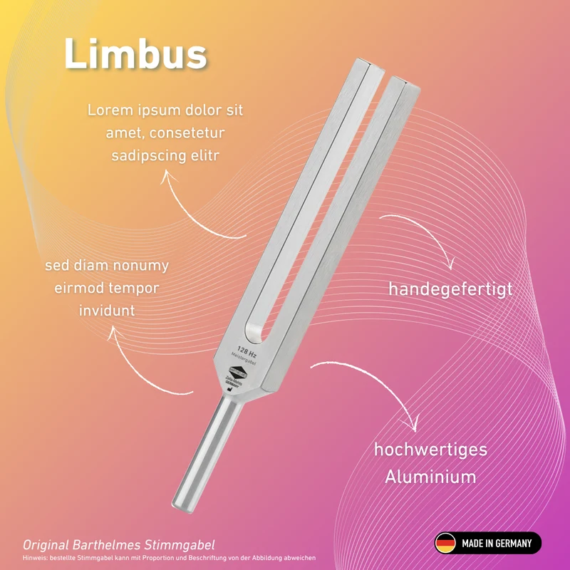 Stimmgabel Limbus 216 Hz Lightdesign | Art.-Nr. KO 216/Alu