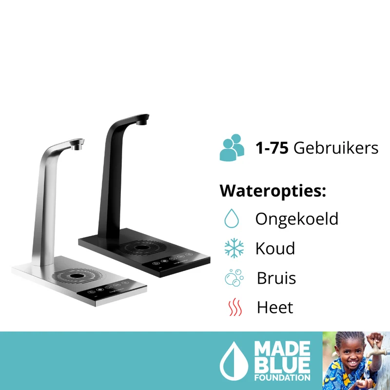 Habit Tap T3 SURFACE-MOUNTED water tap - built-in water cooler with hot water and energy-efficient EcoMode - sparkling water optional | 1 to 75 users (50 or 80 liters / hour) (copy)