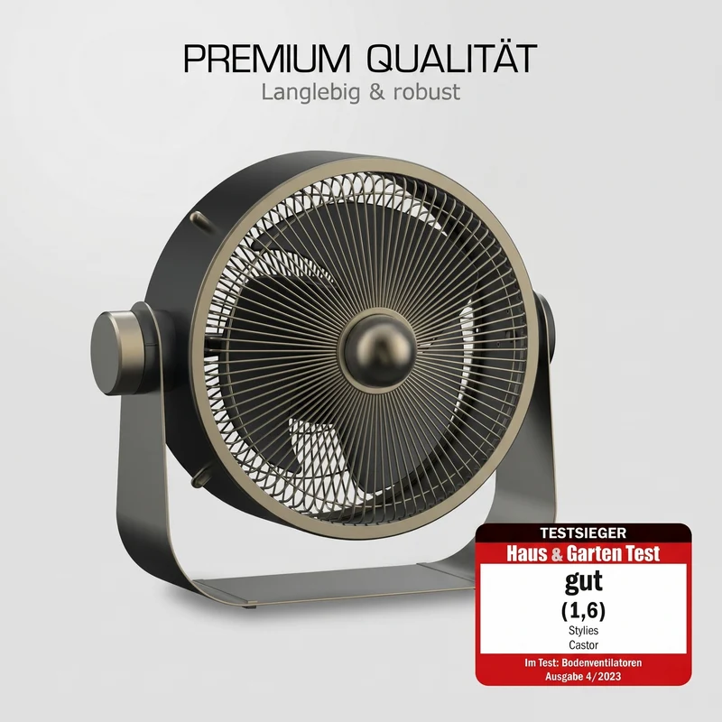 Castor Metall-Bodenventilator - Testsieger
