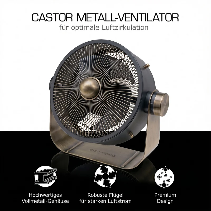 Castor Metall-Bodenventilator - Testsieger