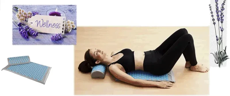Akupressurmatte mit Nackenkissen – Entspannung & Massage zuhause