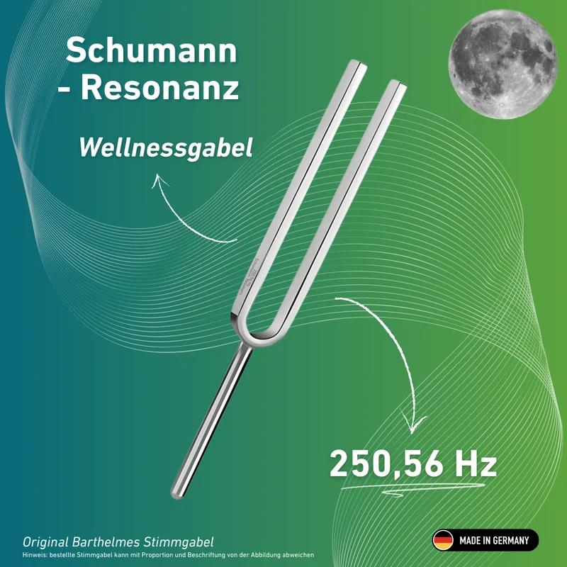 Stimmgabel Schumann-Resonanz Wellness 250,56 HZ | Art.-Nr. 220069