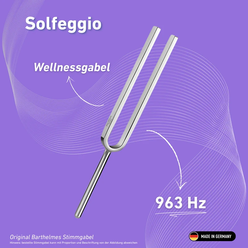 Stimmgabel Solfeggio Wellness 963 HZ | Art.-Nr. 220186