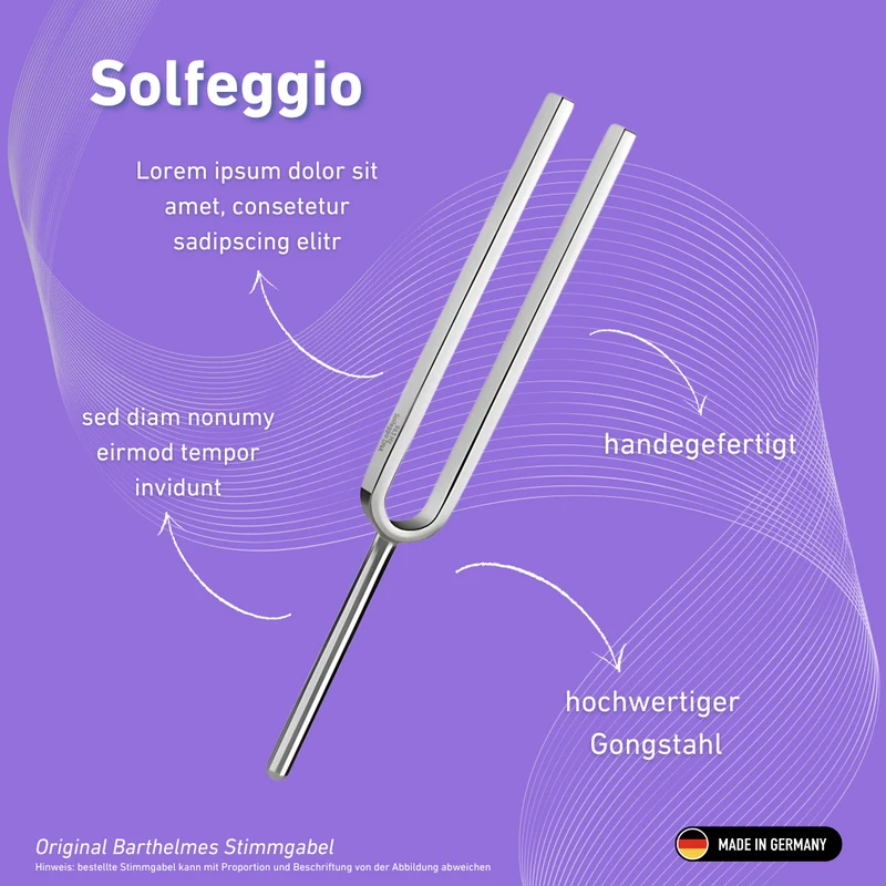 Stimmgabel Solfeggio Wellness 963 HZ | Art.-Nr. 220186