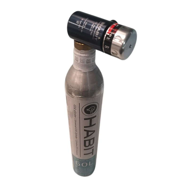 Habit CO₂ adapter / pressure reducer – switch to affordable standard 425 gram CO₂ cylinders