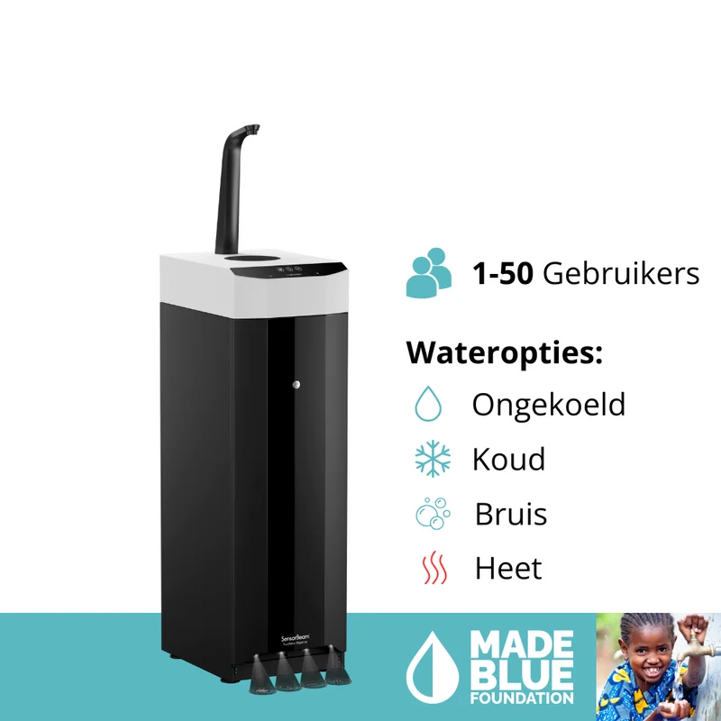 Habit Elegance E7 water tap - mains water cooler with EcoMode & Sensorbeam contactless control | 1 to 50 users (50 litres/hour)