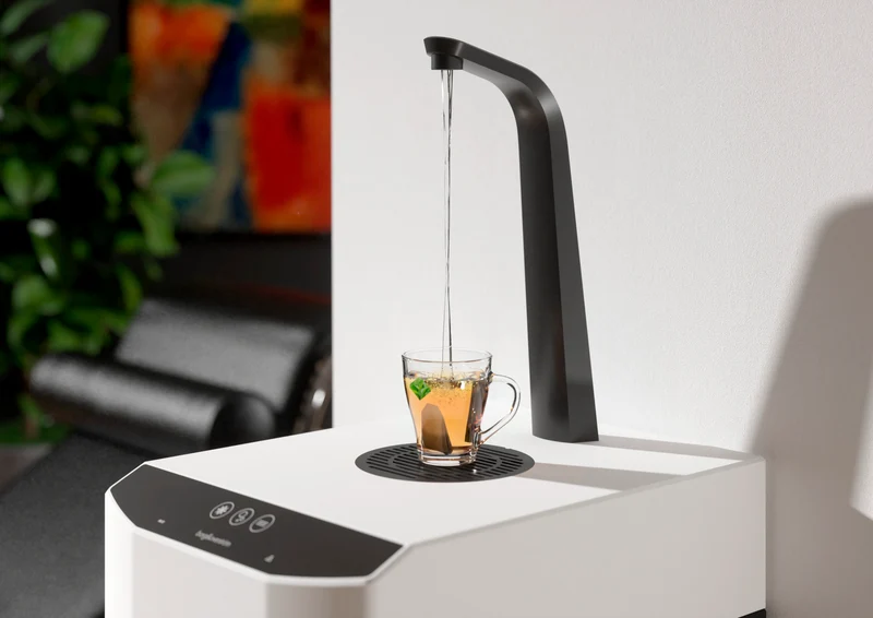 Habit Elegance E7 water tap - mains water cooler with EcoMode & Sensorbeam contactless control | 1 to 50 users (50 litres/hour)