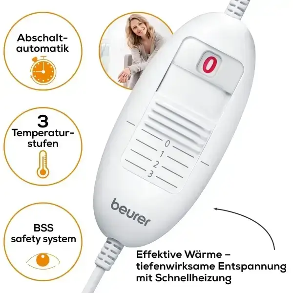 Heizkissen Rücken Nacken 3 Stufen ergonomisch