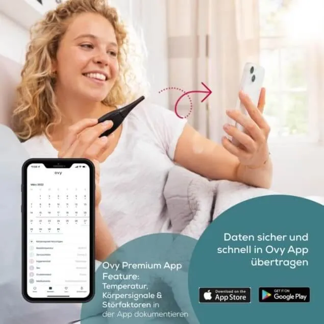 Digitales Basalthermometer mit App zur Zykluskontrolle