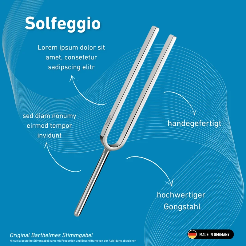 Stimmgabel Solfeggio Wellness 852 HZ | Art.-Nr. 220184