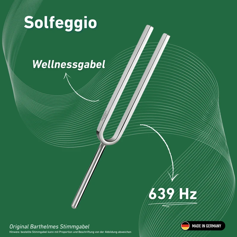 Stimmgabel Solfeggio Wellness 639 HZ | Art.-Nr. 220180