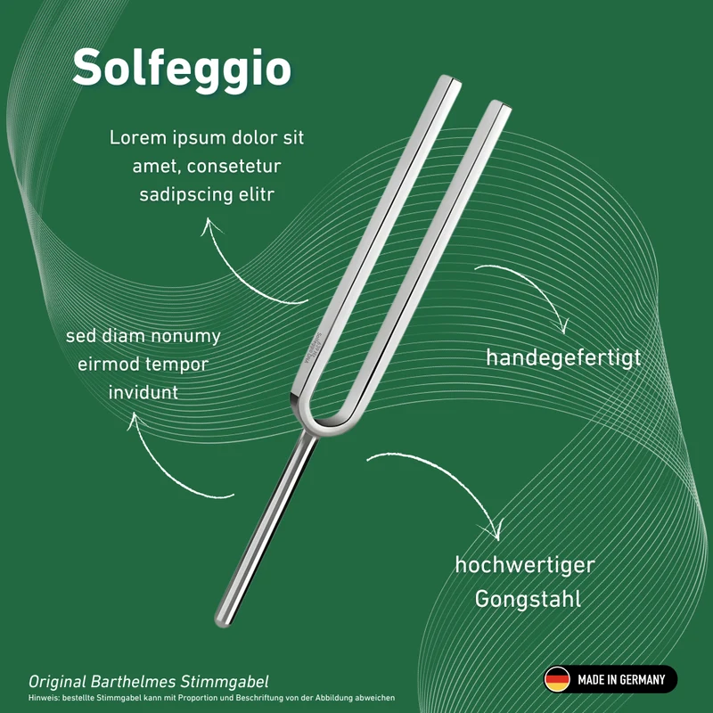Stimmgabel Solfeggio Wellness 639 HZ | Art.-Nr. 220180