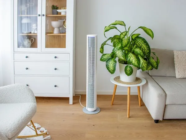 Turm-Ventilator mit Schwenkfunktion Peter, weiß