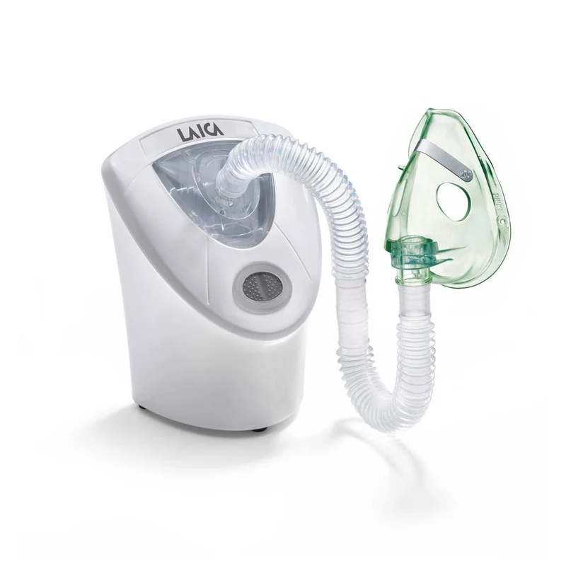 SECOND CHANCE Laica ultrasonic inhaler (MD6026P) - inhalation device for children and adults - aerosol device - incl. 2 mouthpieces | Now temporarily with FREE thermometer