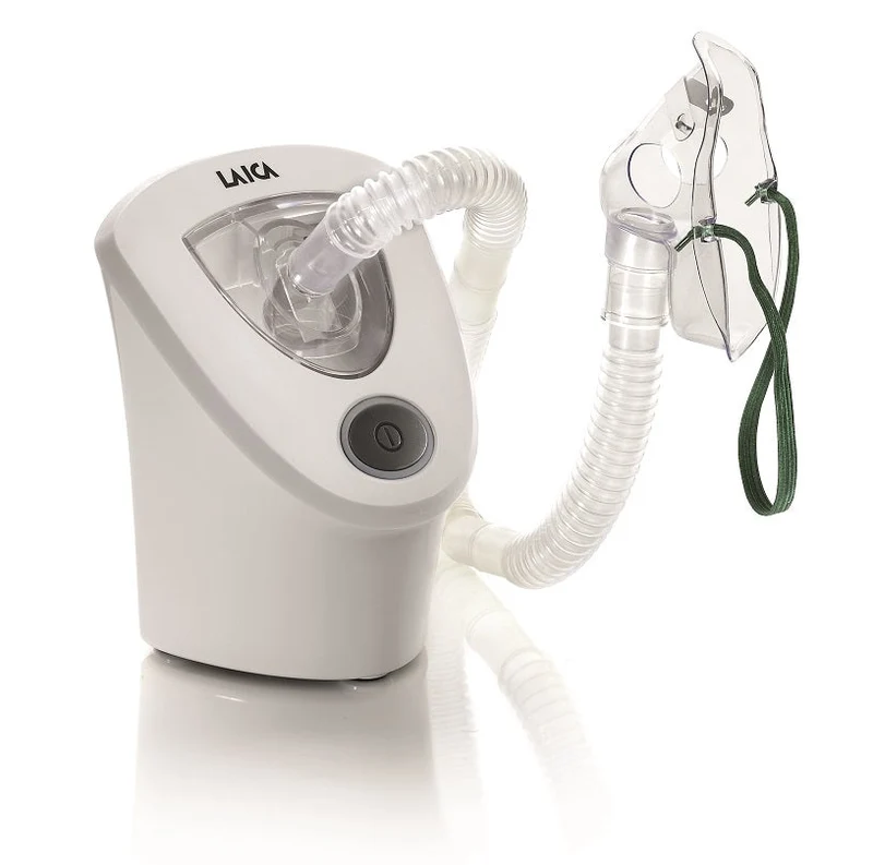 SECOND CHANCE Laica ultrasonic inhaler (MD6026P) - inhalation device for children and adults - aerosol device - incl. 2 mouthpieces | Now temporarily with FREE thermometer