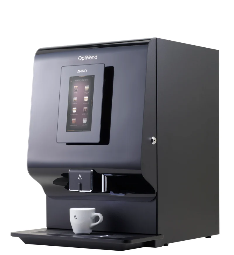 Animo OptiVend 32 Touch – Instant Coffee Machine for Businesses - Best Instant Coffee Machine - up to approx. 100 FTE