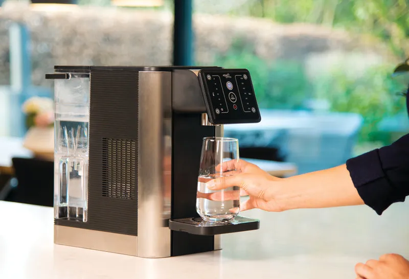 Aqua Optima Aurora 3-in-1 hot and cold water dispenser with filter - hot water dispenser, water cooler and water filter jug ​​in 1! | Cold, warm & boiling filtered water in 30 seconds
