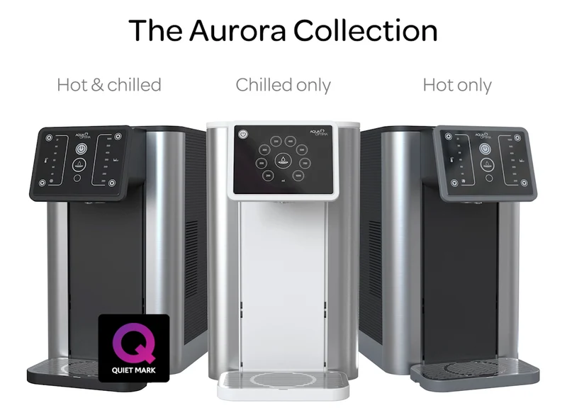 Aqua Optima Aurora 3-in-1 hot and cold water dispenser with filter - hot water dispenser, water cooler and water filter jug ​​in 1! | Cold, warm & boiling filtered water in 30 seconds