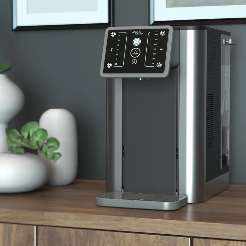 SECOND CHANCE Aqua Optima Aurora HOT ONLY: hot water dispenser with dosing system | filter removes impurities and microplastics and improves the taste | hot water tap