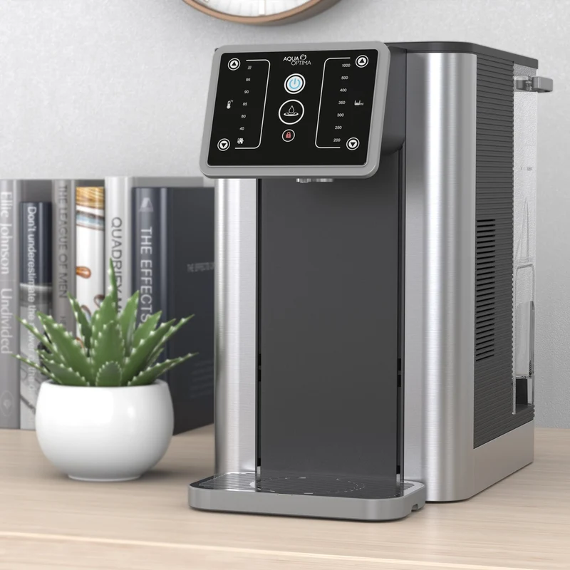 SECOND CHANCE Aqua Optima Aurora HOT ONLY: hot water dispenser with dosing system | filter removes impurities and microplastics and improves the taste | hot water tap