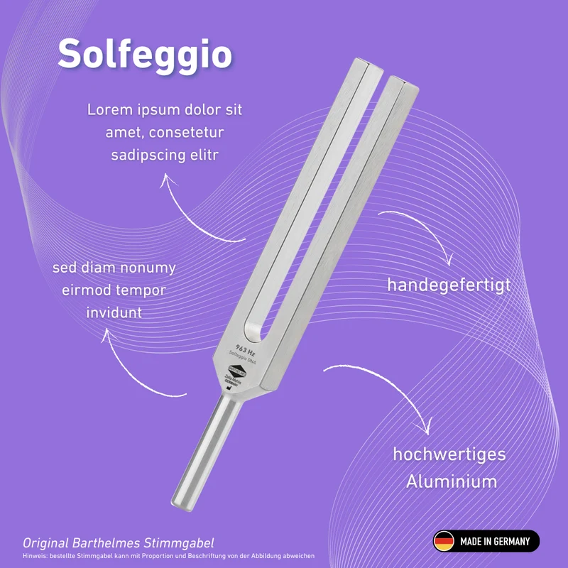 Stimmgabel Solfeggio Lightdesign 963 HZ | Art.-Nr. 0036