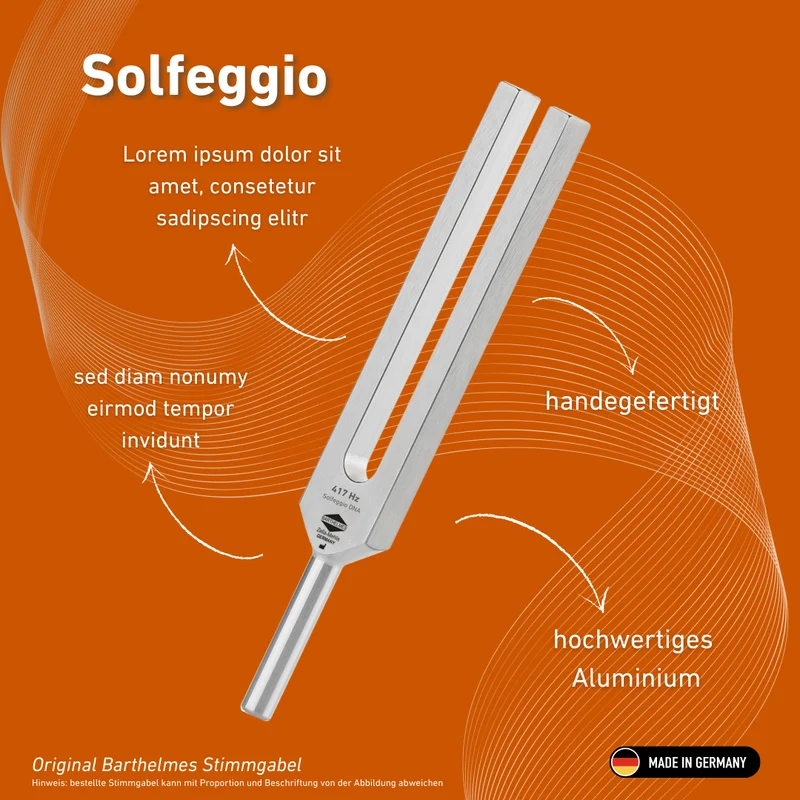 Barthelmes Stimmgabel Solfeggio Lightdesign 417 HZ | Art.-Nr. 230047