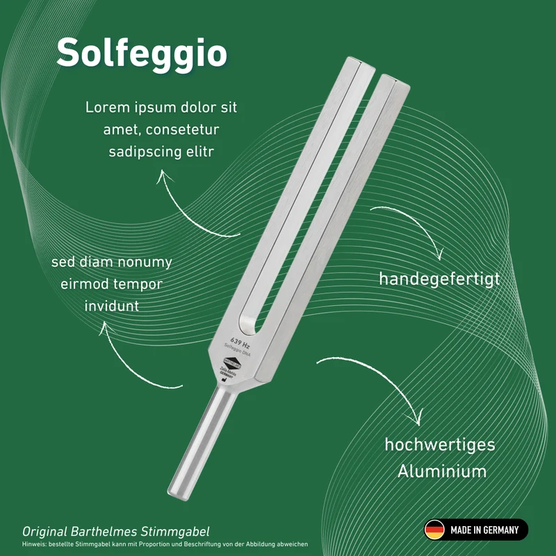 Stimmgabel Solfeggio Lightdesign 639 HZ | Art.-Nr. 230048