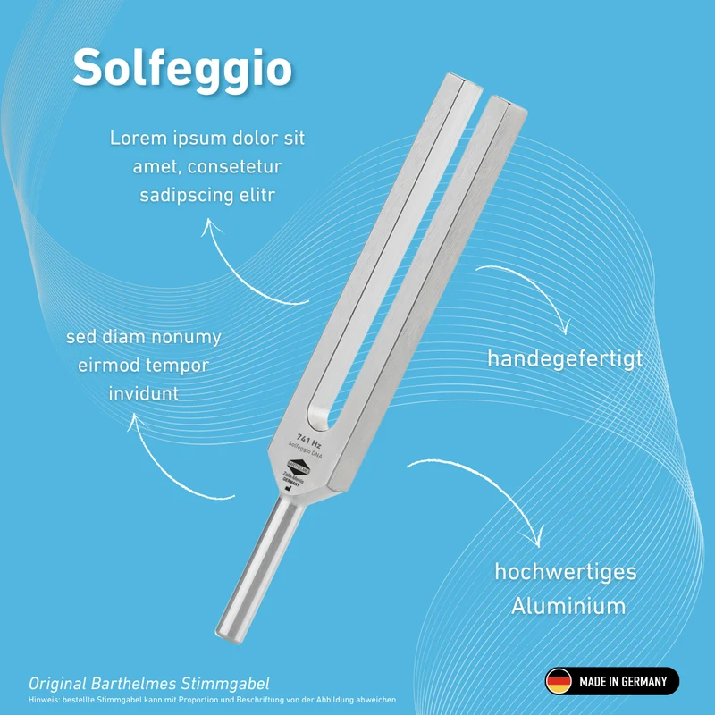 Stimmgabel Solfeggio Lightdesign 741 HZ | Art.-Nr. 0028