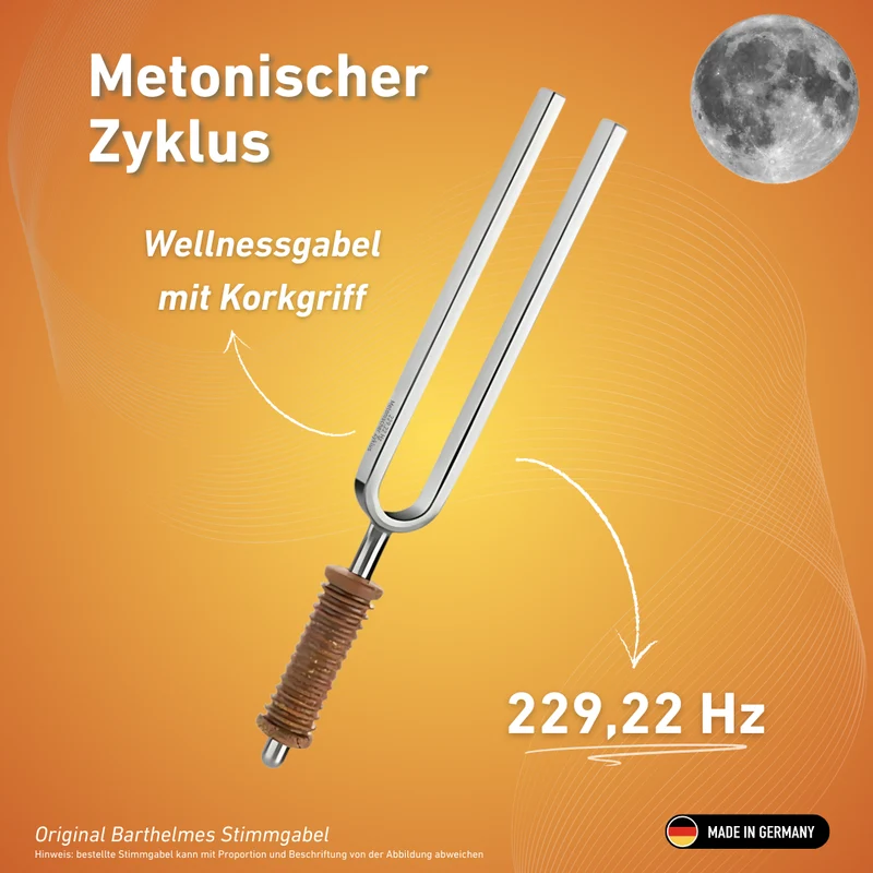 Metonischer Zyklus Wellness mit Korkgriff 229,22 Hz | Art.-Nr. 220062