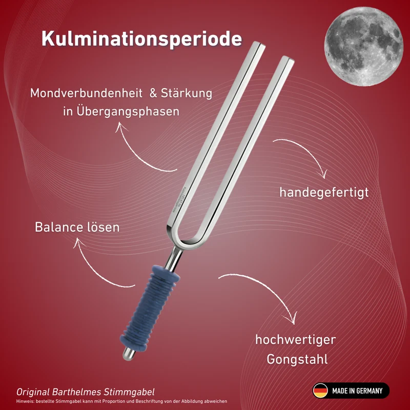 Stimmgabel Kulminationsperiode Wellness mit blauem Griff 187,61 Hz | Art.-Nr. 220132