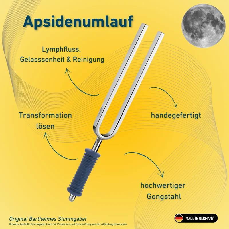 Original Barthelmes Stimmgabel Apsidenumlauf Wellness mit blauem Griff 246,04 Hz | Art.-Nr. 220144