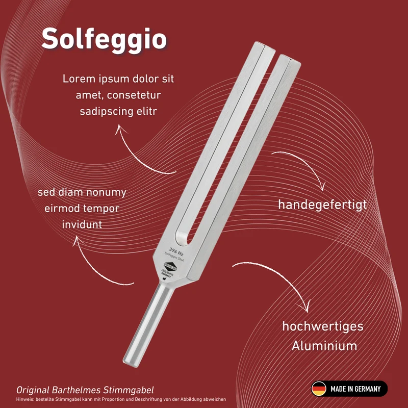 Barthelmes Stimmgabel Solfeggio Lightdesign 396 HZ | Art.-Nr. 230046