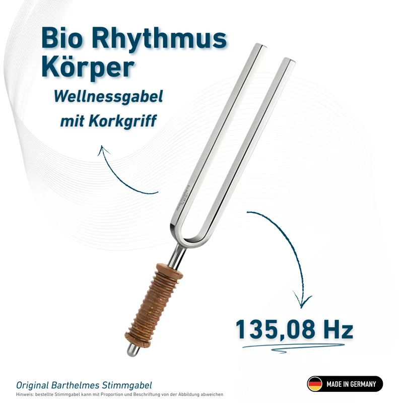 Bio Rhythmus Körper Wellness mit Korkgriff 135,08 HZ | Art.-Nr. 220013