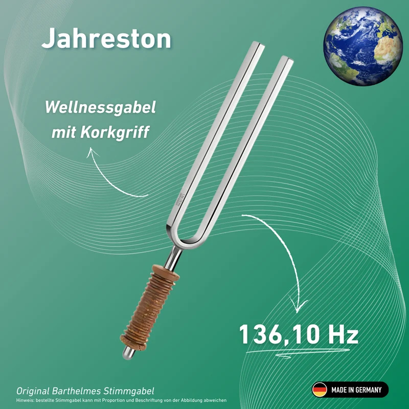 Stimmgabel Jahreston OM Wellness mit Korkgriff 136,10 Hz | Art.-Nr. 220015