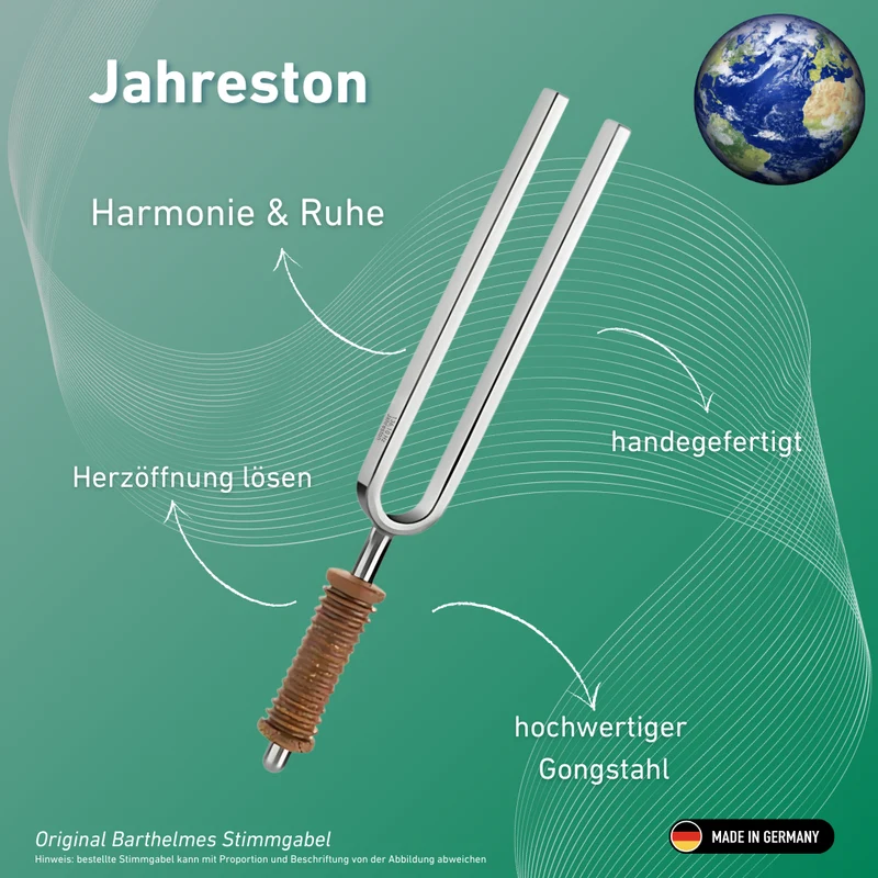 Stimmgabel Jahreston OM Wellness mit Korkgriff 136,10 Hz | Art.-Nr. 220015