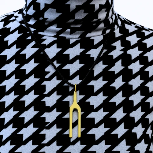 Anhänger Stimmgabel 2100 Hz in Gold