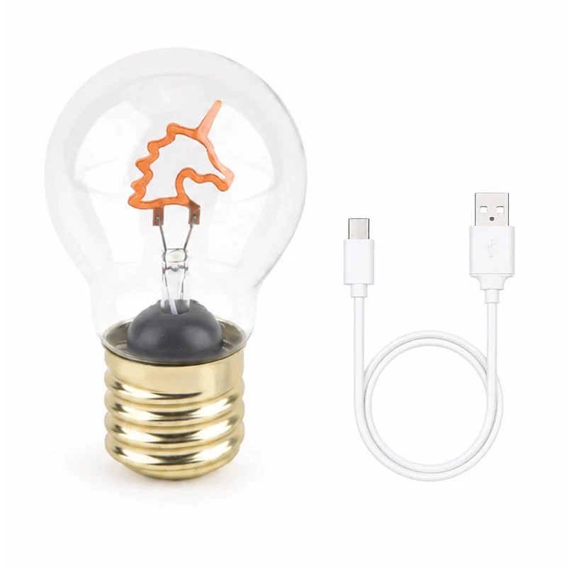 LIVMORE LED-Dekoleuchte in Glühbirnenform mit Kussmundmotiv, USB-C-aufladbar, 6,5x12cm, Rot