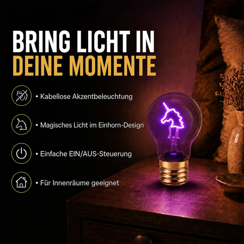 LIVMORE LED-Dekoleuchte in Glühbirnenform mit Kussmundmotiv, USB-C-aufladbar, 6,5x12cm, Rot