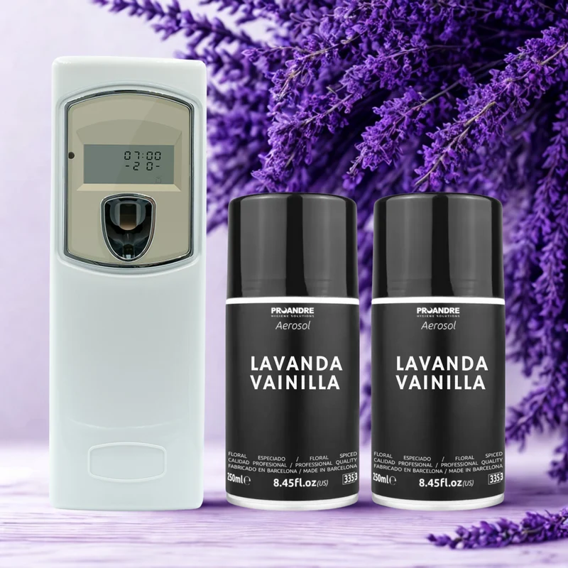 LCD Duftspender inkl. 1 Duftspray + 1 Duftspray gratis dazu!