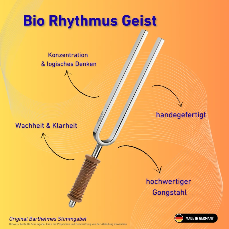Bio Rhythmus Geist Wellness mit Korkgriff 188,29 HZ | Art.-Nr.220045