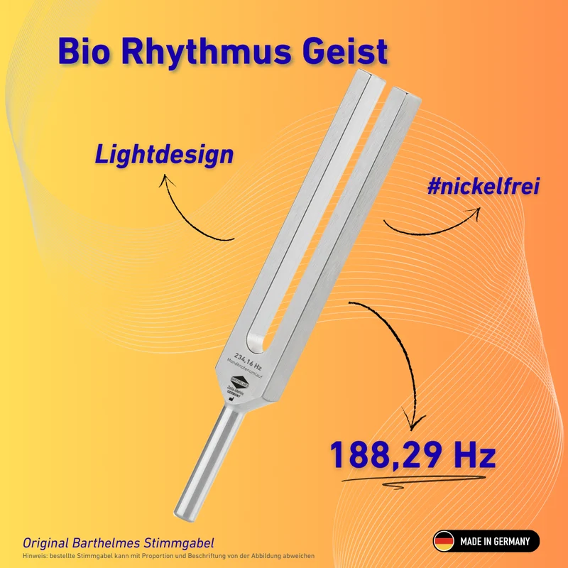 Stimmgabel Bio Rhythmus Geist Lightdesign 188,29 Hz | Art.-Nr. 230026