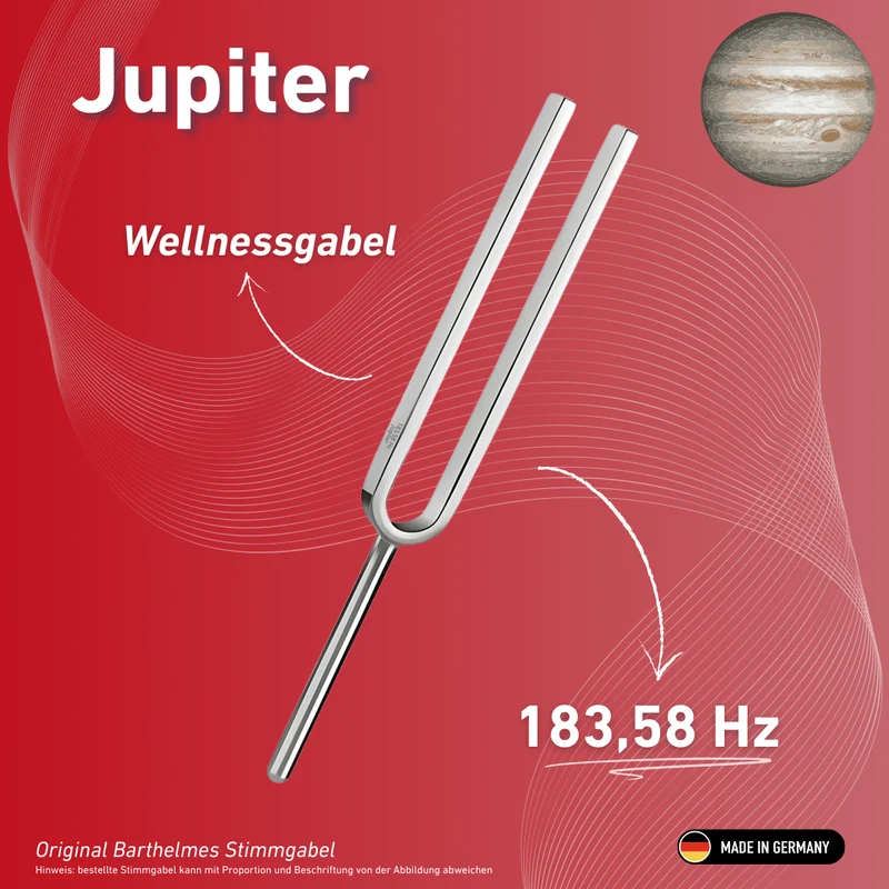 Stimmgabel Jupiter Wellness 183,58 Hz | Art.-Nr. 220040