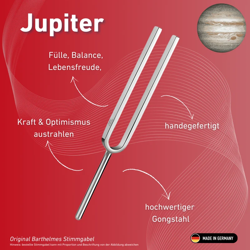 Stimmgabel Jupiter Wellness 183,58 Hz | Art.-Nr. 220040